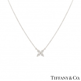 Tiffany & Co. Platinum Diamond Victoria Pendant